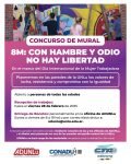ADUNLu convoca al concurso de mural “8M: con hambre y odio no hay libertad"
