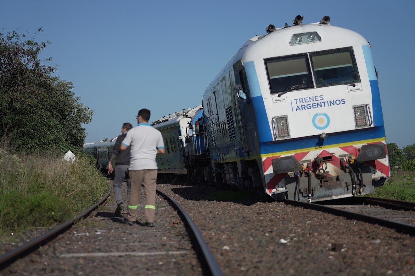 Descarriló un tren en Mercedes que venía de Bragado