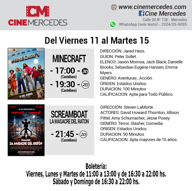 Acción y terror en el Cine Mercedes – HoyMercedes