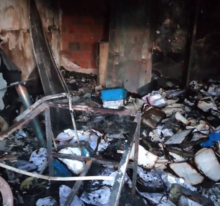 Incendio en Escuela de Luján