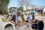 Solución para un problema histórico: avanza la obra de desagüe en 22 y 1
