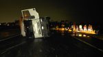 Dos camiones volcaron durante la madrugada en la Autovía: no hubo heridos