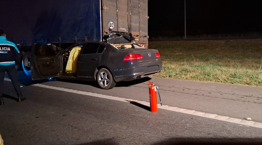 Siniestro vial fatal en ruta n°5 con la pérdida de vida de un hombre