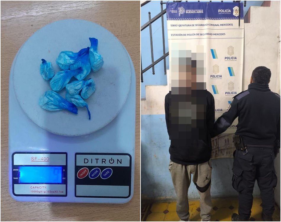 Destacamento de Gowland detiene a hombre con drogas