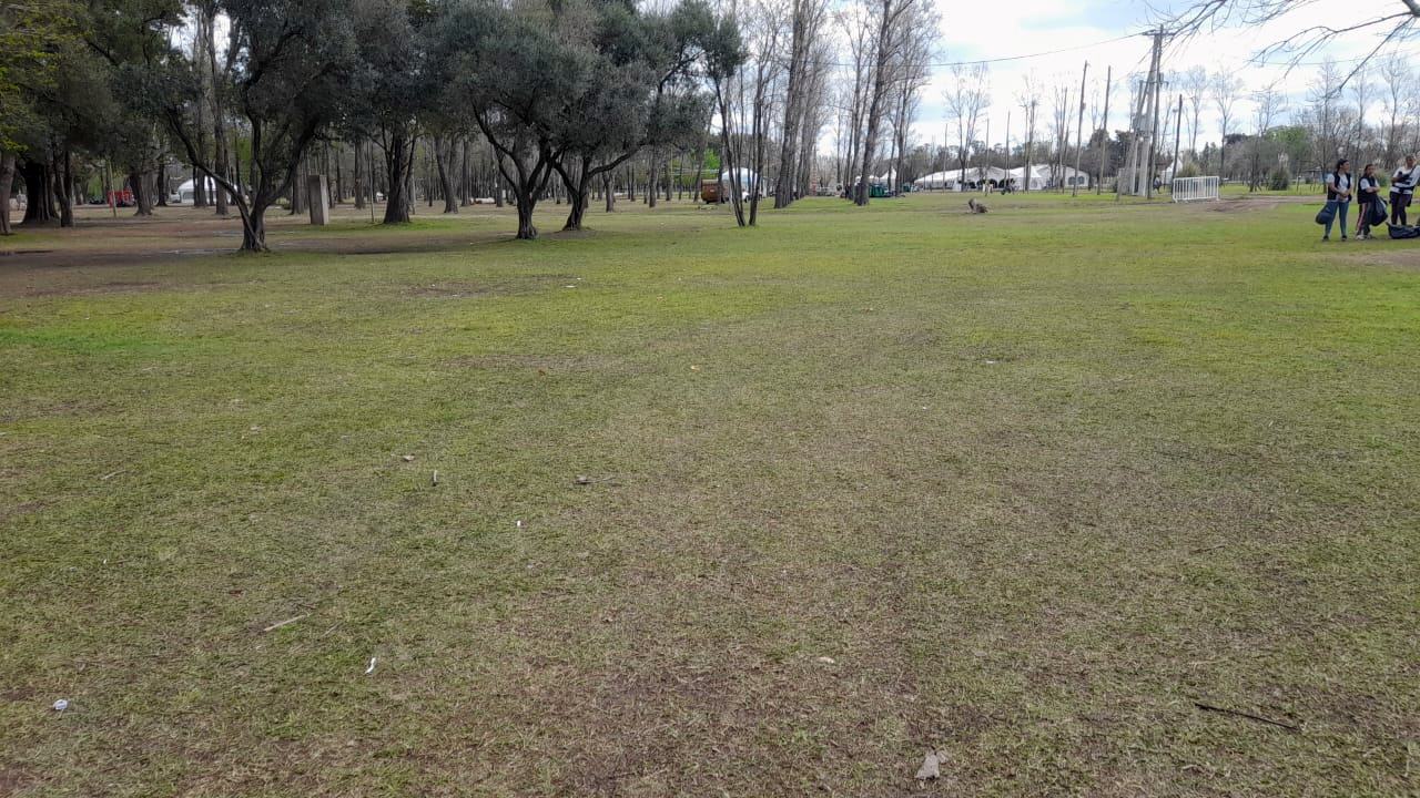 Tras la fiesta del salame el parque ya fue limpiado y cuidado ambientalmente