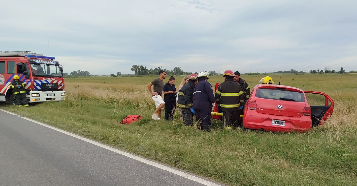 Maniobra de sobrepaso terminó en accidente a la altura de Suipacha en RN°5