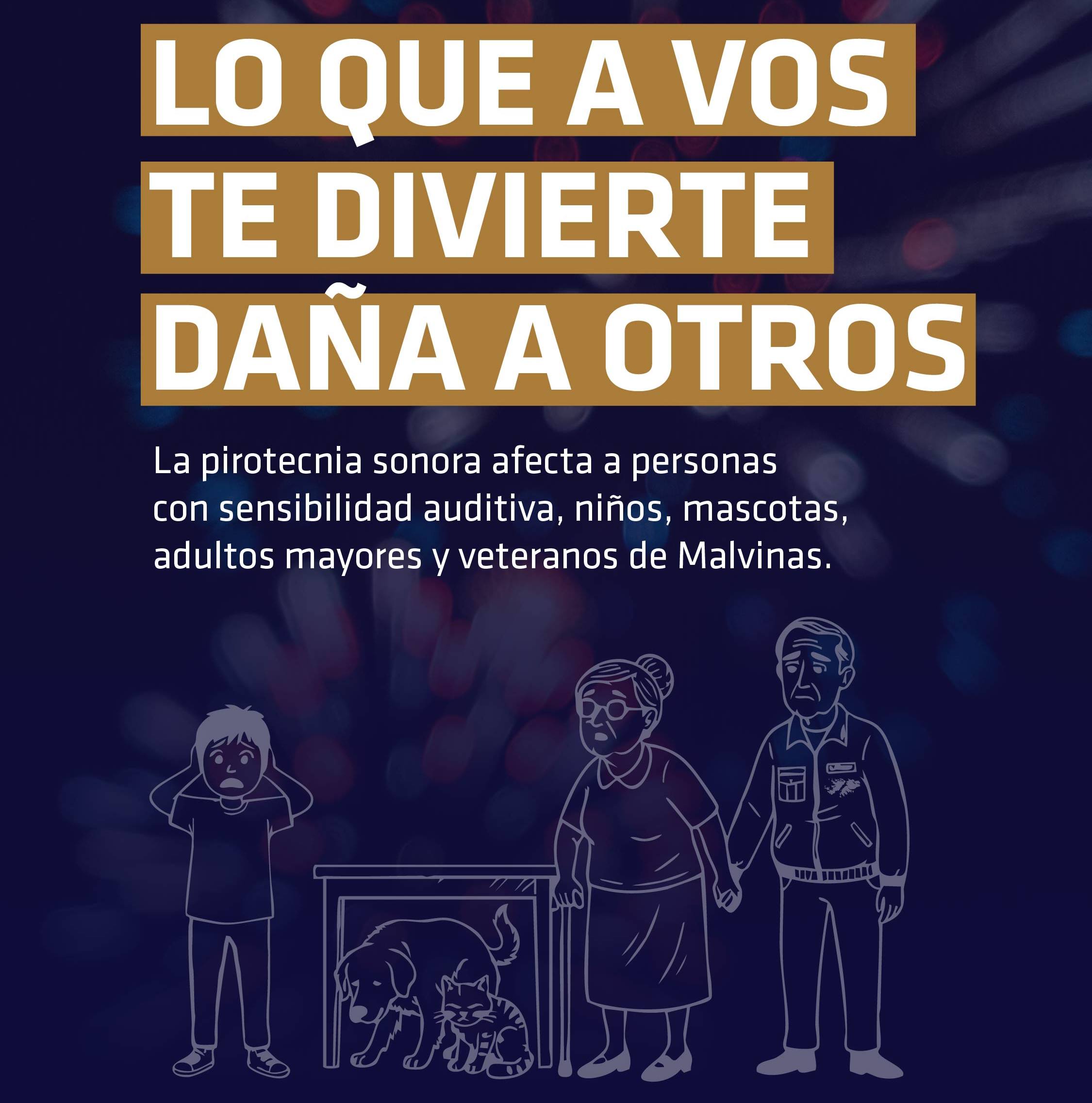 No uso de pirotecnia sonora