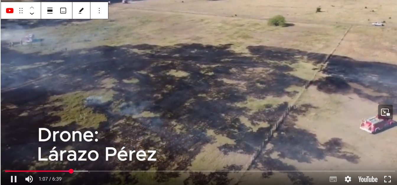 Incendio en La Verde