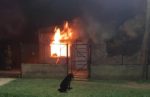 Vivienda incenciada en Luján-
