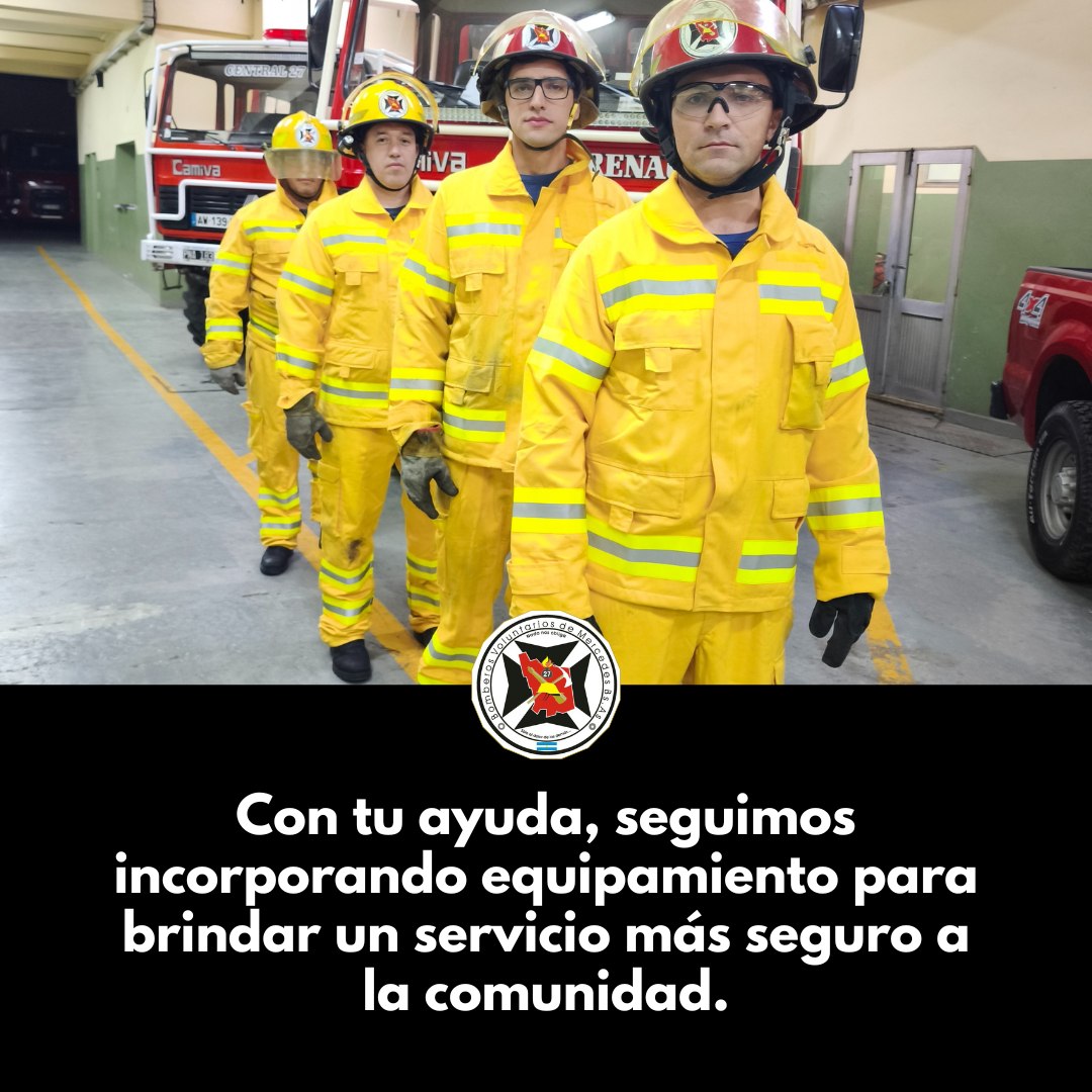 Nuevos trajes forestales: Bomberos Voluntarios refuerzan su equipamiento