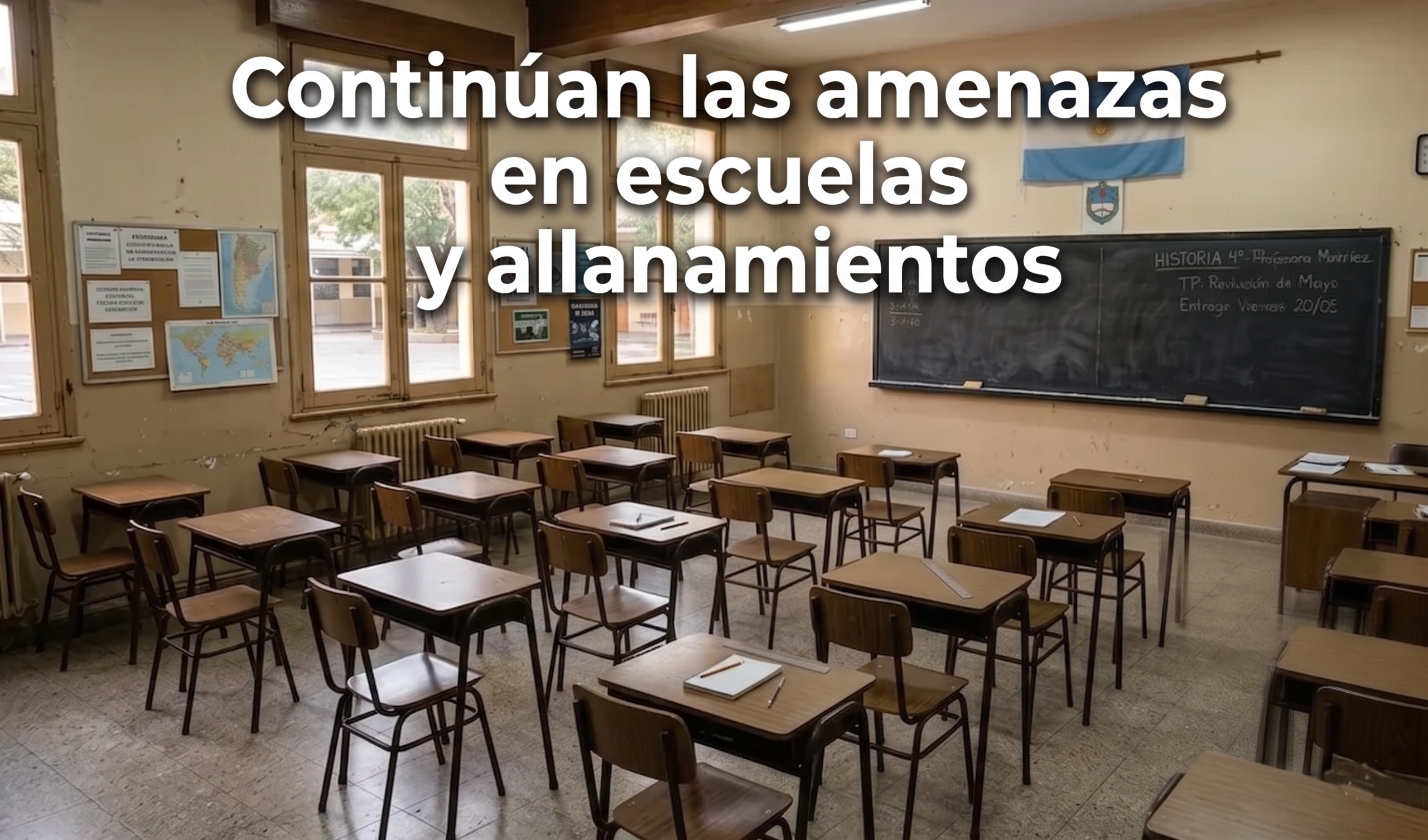 Amenaza en escuelas