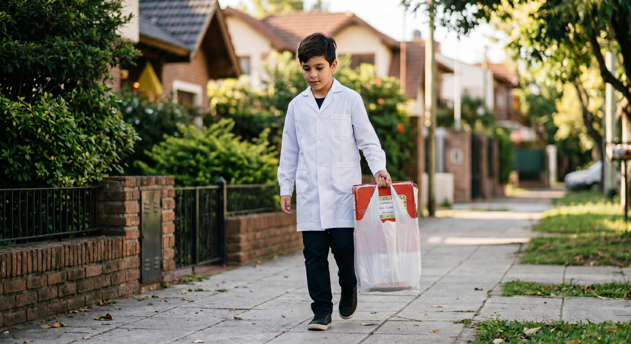 A la escuela sin mochila ni móviles