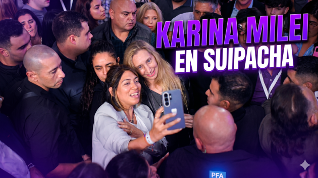 Karina Milei en Suipacha