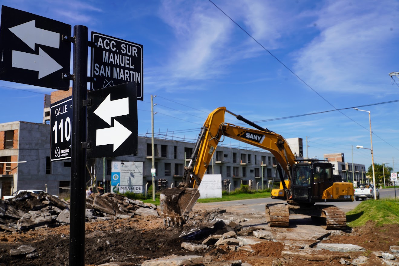 Municipio inició la obra de jerarquización del Acceso Sanmartín