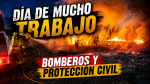 Intensa actividad de Bomberos Voluntarios y Protección Civil en una jornada con múltiples salidas