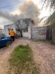 Incendio en vivienda en barrio Marchetti