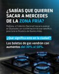 Para Ustarroz, sacar la “Zona Fría” es un duro golpe para las familias mercedinas