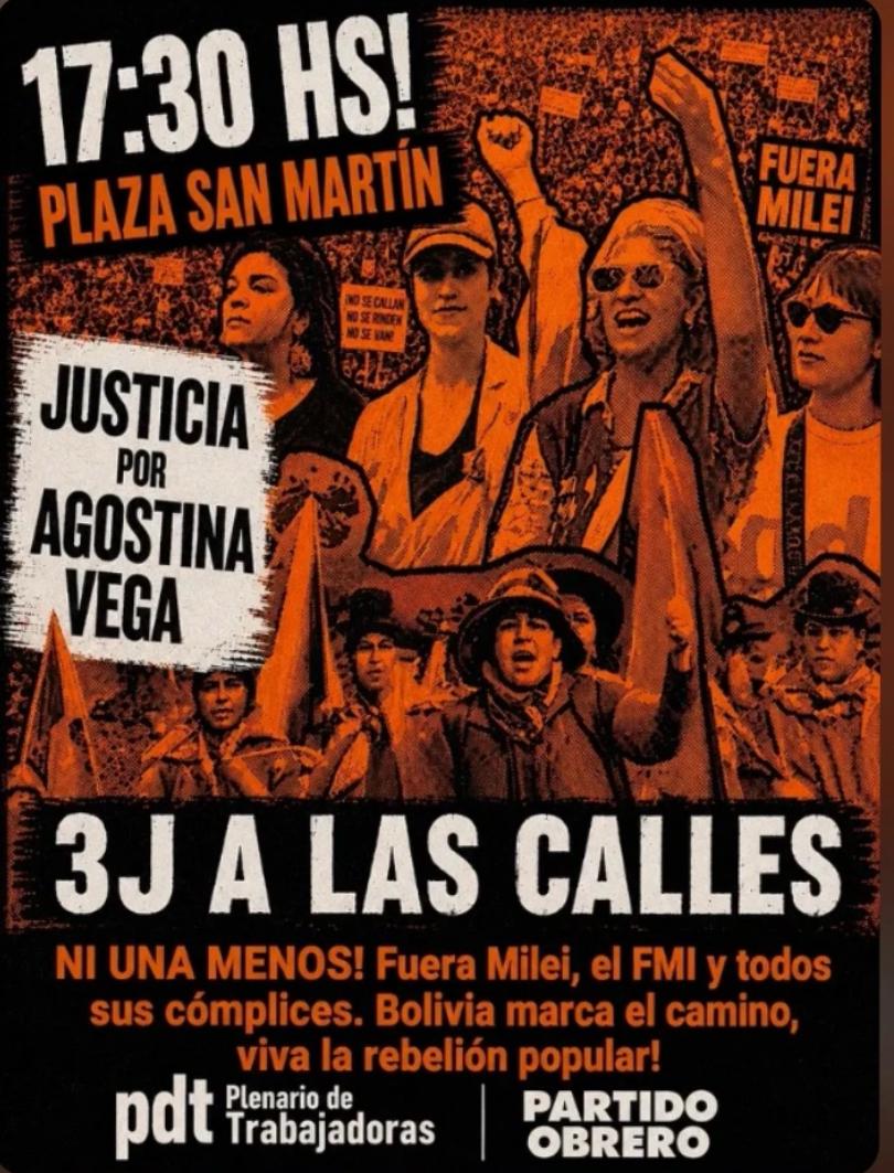 n el marco de una nueva jornada nacional de lucha, el Partido Obrero de Mercedes convocó formalmente a los vecinos, trabajadoras y trabajadores de la ciudad a sumarse a la movilización que se realizará este jueves por la tarde. El punto de encuentro será la emblemática Plaza San Martín, donde se concentrarán diversas organizaciones sociales, estudiantiles y políticas. La convocatoria de este año adquiere una profunda gravedad institucional y social tras el reciente femicidio de Agostina Vega, un caso que ha conmocionado al país entero y reavivado con urgencia el reclamo de "Ni Una Menos". Desde la militancia local enfatizaron la necesidad de ganar las calles de manera masiva para exigir un presupuesto real para la prevención de las violencias, la creación de refugios integrales y el desmantelamiento de las redes de impunidad. "Frente al ajuste que vacía las áreas de asistencia y la desprotección judicial que sufren las mujeres y diversidades cotidianamente, la única garantía de justicia es la organización independiente", señalaron voceros de la organización de izquierda a través de un comunicado. La cita está programada para este jueves a partir de las 17:00 horas en el centro de la plaza principal de Mercedes.