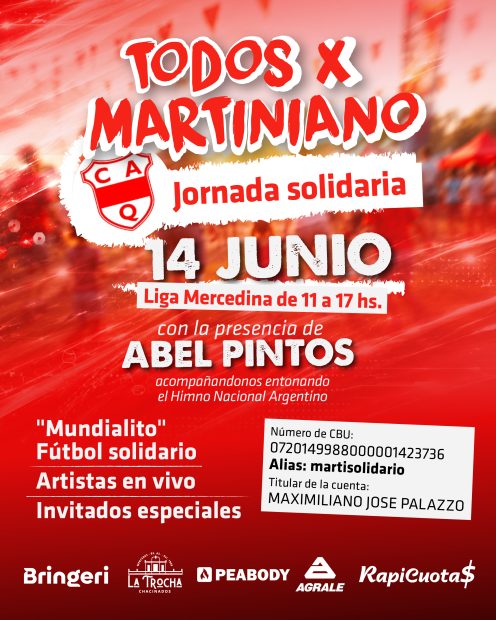 Jornada solidaria por Martiniano