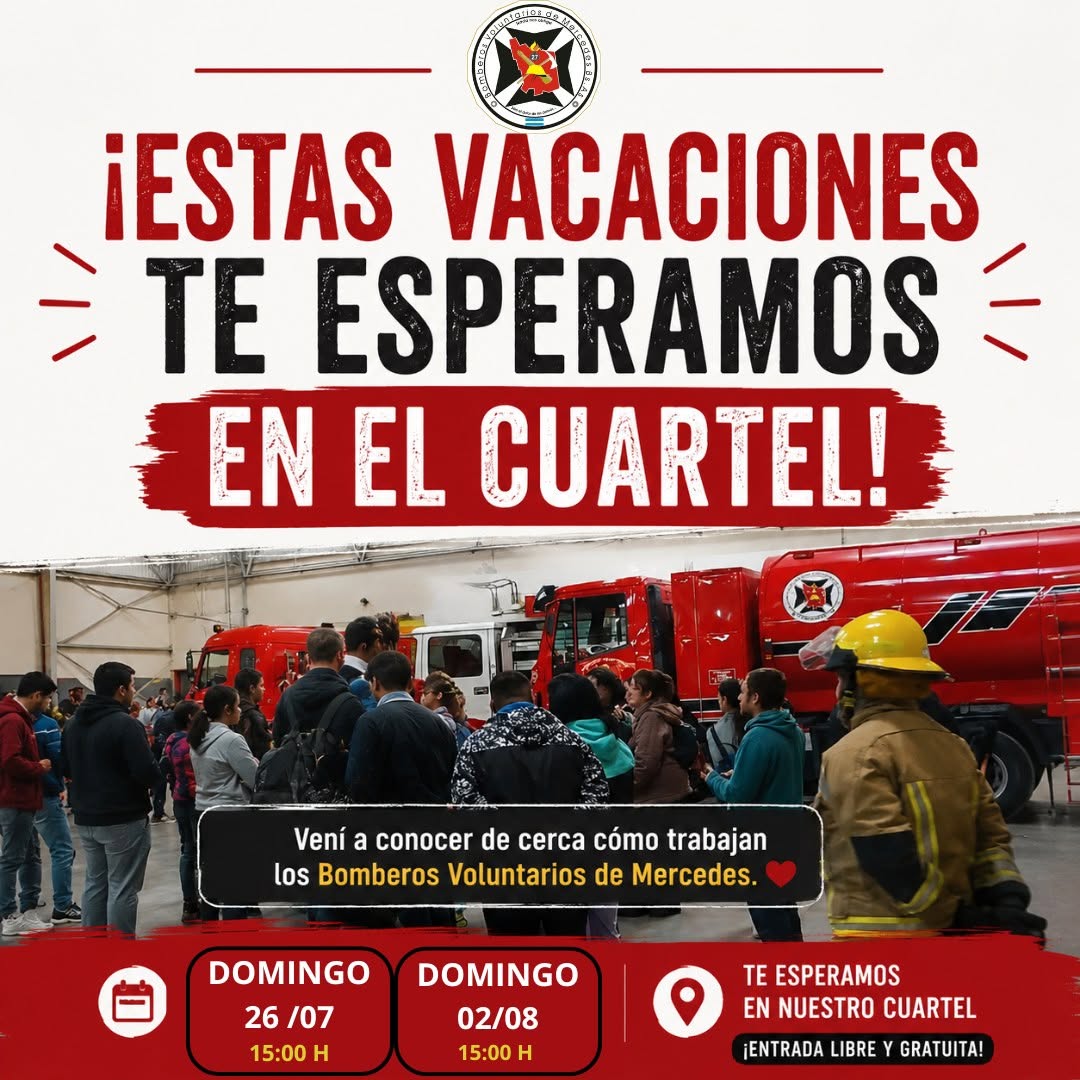 Bomberos abre sus puertas a la comunidad durante las vacaciones de invierno
